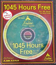 AUTUMN LEAF America Online Collectible / Install Disc, AOL CD v8.0 Plus Vintage picture