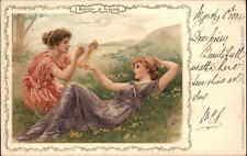 Shakespeare A Midsummer Night's Dream Beautiful Girls Among Thyme c1910 PC picture