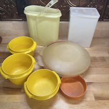 Vintage Tupperware 10 Piece Assorted Lot 886-33 587-3 2604A-2 484-4 Mixed Lot picture