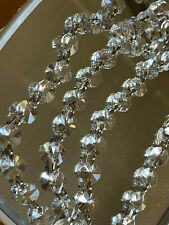6.6 Feet Chandelier Crystal Bead Chain Prism Parts AAA 30% Lead K9 Silver 14mm picture