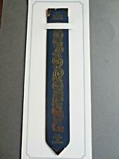 Leather BOOKMARK Tower of LONDON The Jewel House Crown Jewels Blue Unused  picture