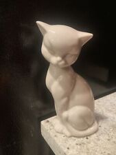 Vintage Ivory Porcelain Cat Figurine 6