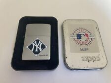 NY Yankees Zippo 2002 Chrome Lighter MLBP Baseball NY Yankees Rare picture
