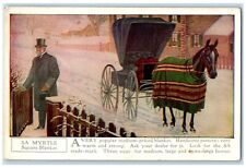 c1910's 5A Essex Square Blanket Horse Carriage Advertising Antique Postcard picture