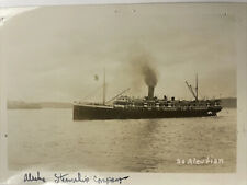 Early S.S Aleutian Alaska Steamship Company Real Photo Postcard RPPC picture