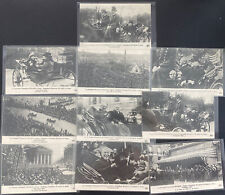 Mint France 10 Postcards RPPC Political President Woodrow Wilson In Paris 18 Set picture