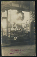 WA Seattle RARE RPPC c.1908 SHARPEDGE SHOP KNIFE SHARPENING STORE 1331 4the Ave picture