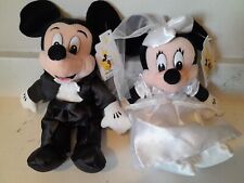 Disney WDW Park Exclusive Mickey & Minnie Wedding Bride & Groom Plush~New W/Tags picture