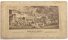 Temperance CDV Black Valley Railroad Lithograph Anti Alcohol Antique Photograph picture