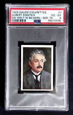 ALBERT EINSTEIN 1928 SALEM DIE WELT IN BILDERN SERIE 75 CARD #1 PSA 4 VG-EX picture