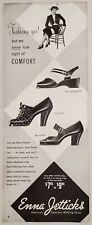 1949 Print Ad Enna Jetticks Ladies Shoes Elegant Lady in Chair Auburn,New York picture