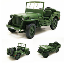 Alloy Car Model 1:18 World War II Tactical Jeep Off-road Military Vehicle Model picture