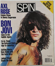 Spin Magazine November 1990 Axl Rose Jon Bon Jovi Judas Priest picture