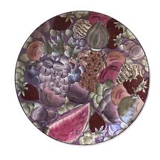 Andrea By Safely Decorative Embossed Fruits Plate picture