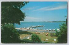 Postcard New York Shelter Island The Pridwin Resort Dock & Beach View From Porch picture