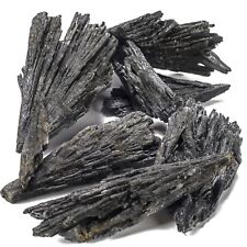 1/4 lb Rough Natural Black Kyanite Blades Pieces Stone Crystals picture
