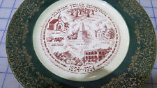 Vintage Comfort Texas Centennial Souvenir Ceramic Plate- Decorative Collectible picture
