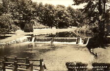 RPPC Kalamazoo Michigan Milham Park Dam 1930-50s real photo postcard picture