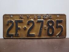 1925 New York License Plate Tag Original. picture