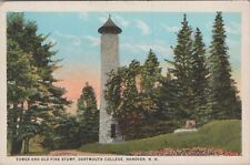 c1920s PC New Hampshire, Hanover, NH Dartmouth College Tower Old Pine UNP 4958.4 picture
