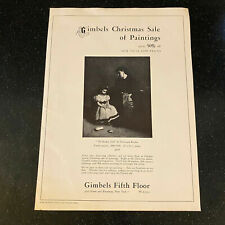 1947 Gimbels Art Sale Broken Doll Ferdinand Roybet Vintage Magazine Print Ad picture