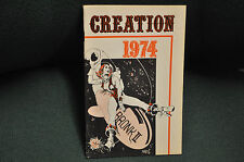 CREATION COMIC CONVENTION PROGRAM 1974 WRIGHTSON CHAYKIN FINE picture