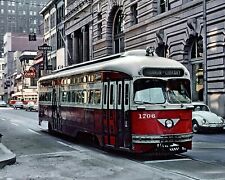 1965 Downtown PITTSBURGH Streetcar 8.5x11 PHOTO  (199-A) picture