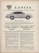 1966 Lancia Flavia Coupe 1.8 Monte Carlo Ralley Winner Photo Vintage PRINT AD picture
