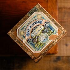 1883 Vintage Seal of Havana Swett Sanborn Co Cigar Box Londres New York picture