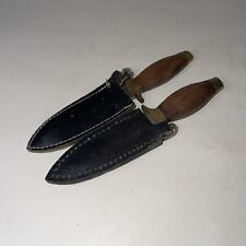 Lot of 2 knives with sheaths 4” blades  picture