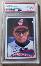 Charlie Sheen Signed Card Authentic Auto PSA/DNA Certified Autograph picture
