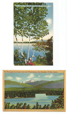 2 Lake Winnipesaukee NH Postcards New Hampshire Mount Washington Chocorua picture