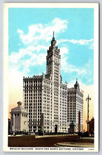Original Old Vintage Antique Postcard Wrigley Building Chicago Illinois picture