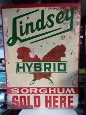Rare Lindsey Embossed Metal Milo Seed sign picture