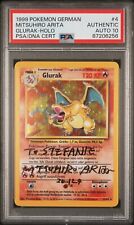 Glurak Base Set PSA 10 Mitsuhiro Arita Autograph Charizard Gem Mint AUT Pokemon picture