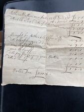 Early 1800’s Invoice.   picture
