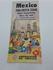 vintage 1960's travel brochure Mexico Aeronaves De Mexico (free ship $20 min) picture