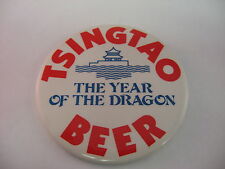 Vintage Pin Button: TSINGTAO BEAR Year of the Dragon picture