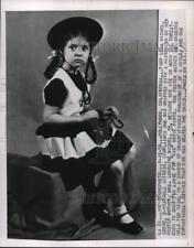 1950 Press Photo Child Actress Lora Michel - pip12365 picture