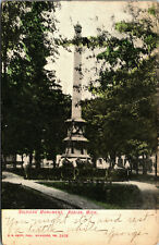 Adrian Michigan Soldiers Monument PM 1901 Hudson Mich Postcard Michigan picture