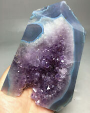 592g Natural amethyst agate tower geode  QUARTZ CRYSTAL point stone HEALING picture