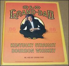 1989 Old Grand-Dad Whiskey Print Ad Advertisement Vintage 10