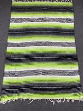 Vintage Frank’s Multicolor Navajo Style Hand Made Mexican Blanket with Fringes picture