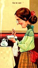 Tea For One  Embossed Comic Postcard (A15) picture