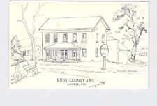PPC Postcard MO Missouri Linneus Linn County Jail Museum Hand Drawn Virginia Tho picture