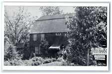 c1940's The Red Barn Exterior Westport Connecticut CT Unposted Trees Postcard picture