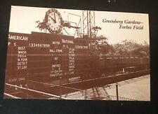 NOSTALGIC POSTCARD OF GREENBERG GARDENS- FORBES FIELD, PITTSBURGH, PENNSYLVANIA picture