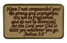 Joshua 1:9 Strong and Courageous Patch [Hook Fastener -JP7] picture