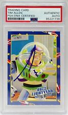 Tim Allen Signed 1995 Skybox Toy Story Buzz Lightyear #47 Card PSA/DNA Auto picture