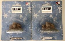 Hershey's Holiday Village Cocoa Bean Bags Collectibles Brass Key - Set Of 2 picture